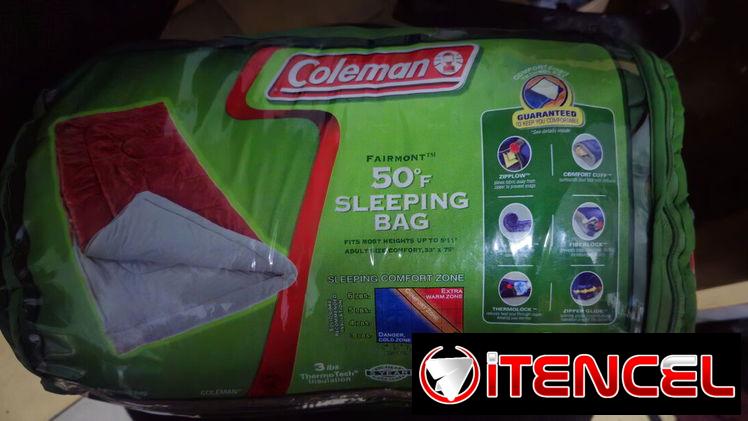 Bolsa de Dormir Coleman Fairmont 50°F original 🏕️✨ ¡Ideal para acampadas y viajes!