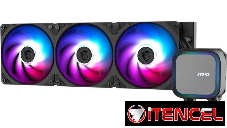 🎮 Líquida MSI MAG CoreLiquid A13 360 RGB Black 🎮 360mm🔹3xFan🔹Rifle Bearing🔹2000rpm🔹63cfm🔹31dB🔹ARGB 📦0km