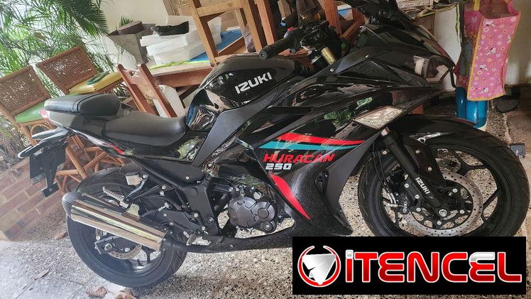 Moto nueva IZUKI, HURACAN, de 250 CC, nueva, con chapa