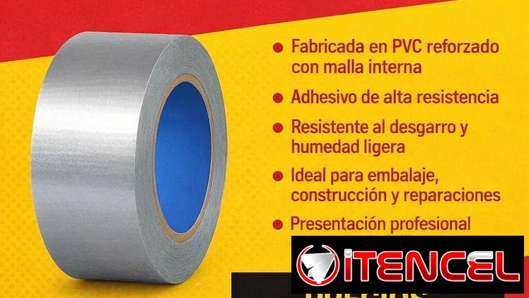 Cinta adhesiva reforzada de aluminio tipo americana – 50mm x 50m