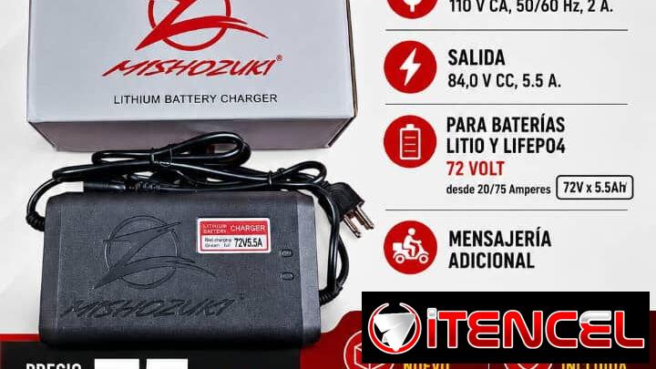 Cargadores Mishosuki Carga Rápida Para Motos Eléctricas 72V x 5.5Ah Nuevos Playa Cubanacán o La Coronela Mensajería