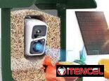 Cámara de Seguridad con panel solar 3 en 1  . Comedero inteligente para pájaro ,  complementos de bricolaje y tarjeta SD