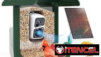 Cámara de Seguridad con panel solar 3 en 1  . Comedero inteligente para pájaro ,  complementos de bricolaje y tarjeta SD