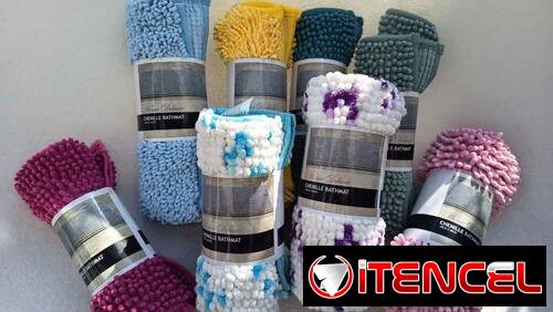 Alfombra de Chenilla – $ 10 USD  ✅ Fabricada en poliéster de chenilla, suave y absorbente. 📞56249037