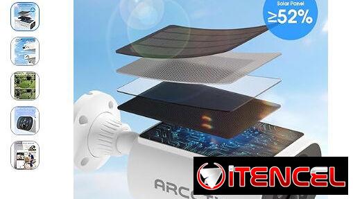 ARCCTV Cámara de seguridad solares inalámbricas para exteriores cámaras 2K sin suscripción
