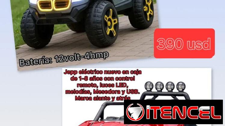 Jeep eléctrico con control remoto para niños de 1-8 años