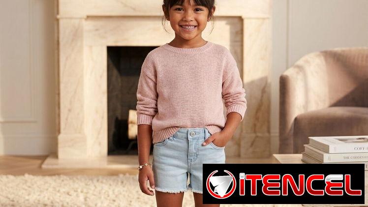Short  Cortos de Mezclilla “Super Stretch” para Niña – Cat & Jack™ (Talla 6) 8