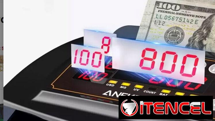 Contadora de billetes – ANEKEN-Adecuado para Dólares y euros-Nueva