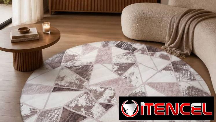 Alfombra redonda decorativa