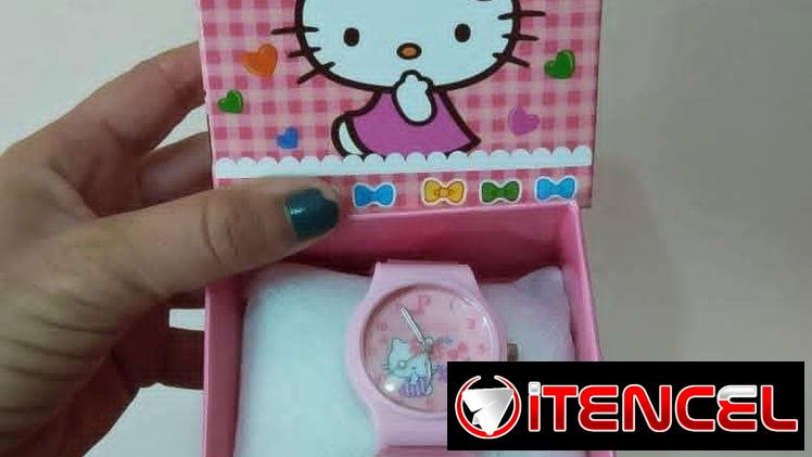 🟩Reloj con temática de Hello Kitty🟩