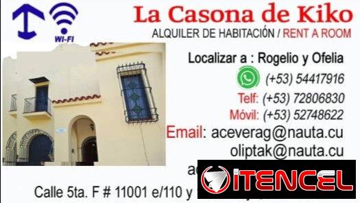 LA CASONA DE KIKO en Playa, está ubicada en una zona residencial, tranquila y segura. Tenemos paneles solares