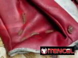 Mascotin rojo y blanco para niños zurdos,  de uso/ Pelotas de uso