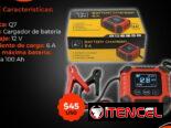 ⚡ 12V-6A⚡ CARGADOR DE BATERIA Q7 DE 12V CON 6A. MENSAJERÍA CON FACTURA Y GARANTÍA 1 MES. TLF 54833699