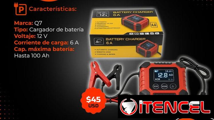 ⚡ 12V-6A⚡ CARGADOR DE BATERIA Q7 DE 12V CON 6A. MENSAJERÍA CON FACTURA Y GARANTÍA 1 MES. TLF 54833699