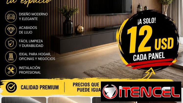 Wallpanels para decoración interior y exterior super precios