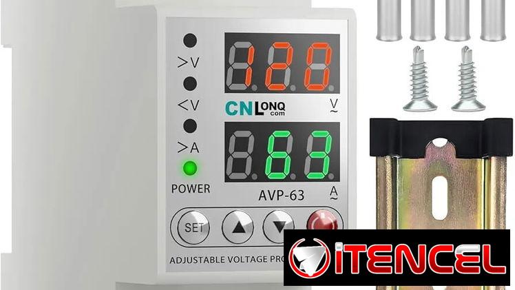CNLONQ – Protector de corriente de voltaje ajustable 110V/120V y 220V/240V, disyuntor inteligente de corte de bajo volta