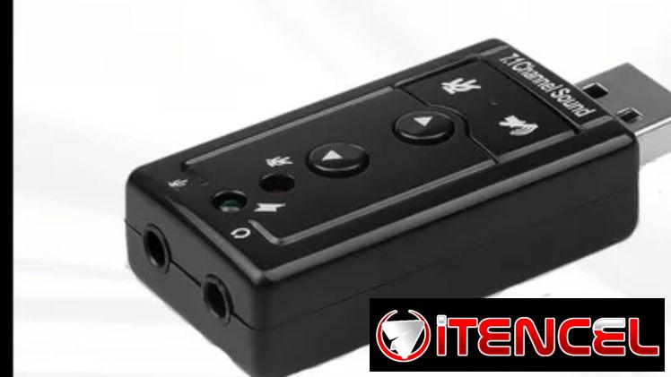 Tarjeta Sonido 7.1 USB Audio 3D Microfono Externo