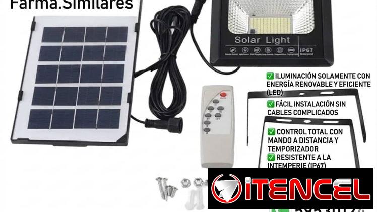 lampa con panel solar