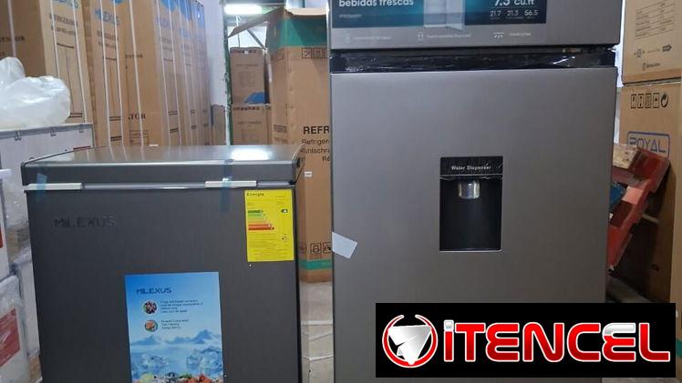 Refrigerador hisense 7.27cuft y Nevera Milexus 4.2 cuft (SIN 🔑) COMBO FRÍO + NEVERA