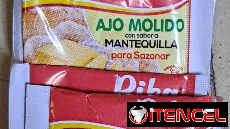 Exquisito Sazón de Ajo con sabor a mantequilla 9gr pqte de 50 unidades