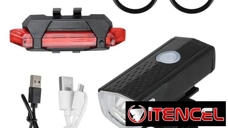 Luces de bicicletas y bicimoto delanteras y traseras carga usb