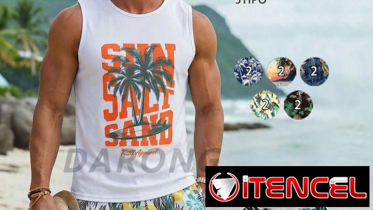 Juego de playa camiseta de hombre
