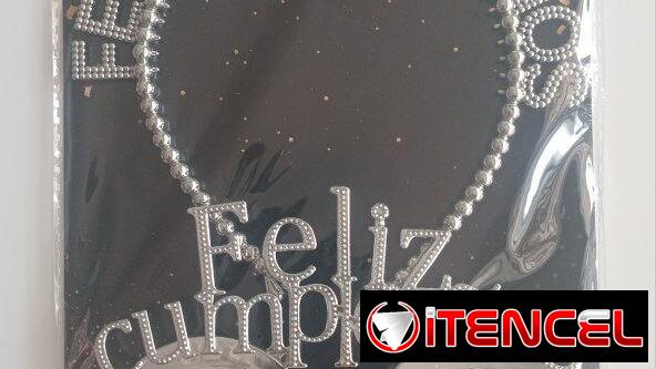 Cañon de confetis $1800. Cintillo y espejuelos feliz cumple $2000. Feliz cumple inflable $1250. Feliz cumple velas $1600