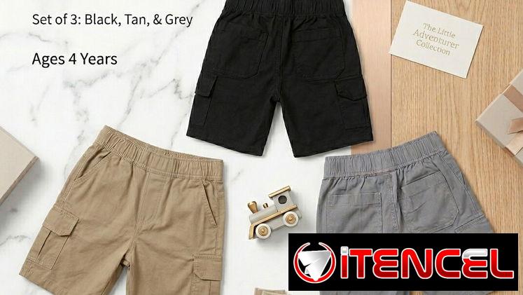 Short Bermuda Adventure Cargo – Estilo Práctico (Talla 4 años) 10
