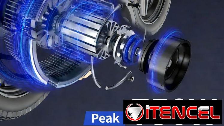 Bicicleta Eléctrica Plegable 14” 500W Pico 48V 12Ah 23MPH Compacta y Portátil