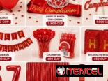 Globos, banderines feliz cumpleaños, coronas banda, manteles, bolsa de cumpleaños,
