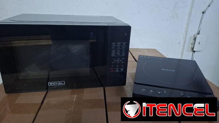 Microondas. Microwave. Cafetera express. Freidora de Aire. Cocina de inducción. Licuadora. Batidora