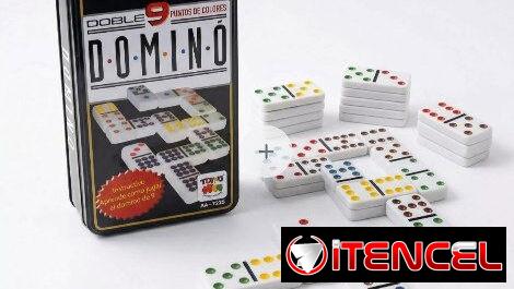 DOMINÓ DOBLE 9 A COLOR Nuevo en su caja sellado JUEGO DE DOMINÓ A COLOR