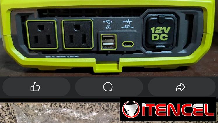 Inversor de Corriente RYOBI  – 1000W