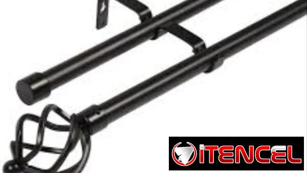 Cortinero doble / expandible de 48 a 84 pulgadas