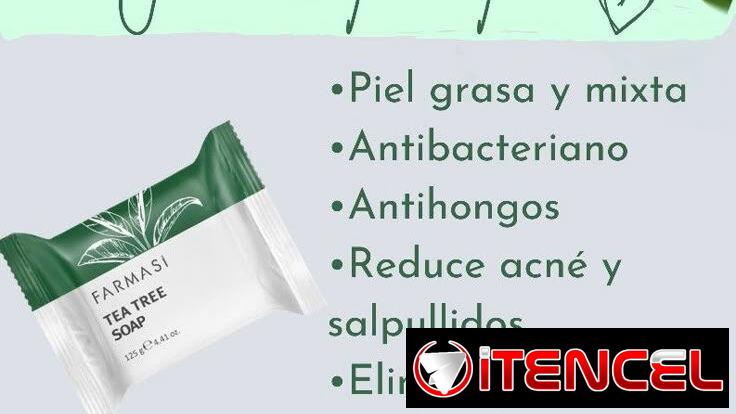 SET de jabón y bálsamo de Te tree para eliminar el acné de la cara