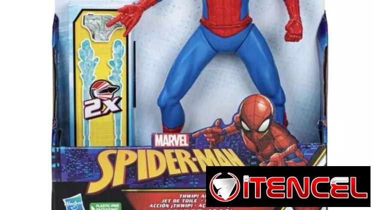 SÚPER HÉROE SPIDERMAN ‼️MARVEL ORIGINAL 👇 40 CM‼️ INCLUYE ACCESORIO