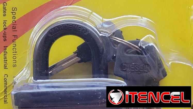 Candado anticizalla de protección segura con tapa de seguridad y 4 llaves de entrada exclusiva, ver dentro