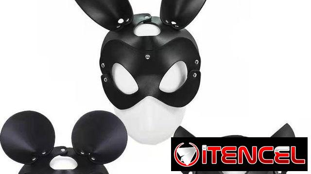 🎭​ MASCARAS THERIAN DE CUERO DISFRAZ  🎭​ DISEÑO ELEGANTE 🎭​ 5.887.2360