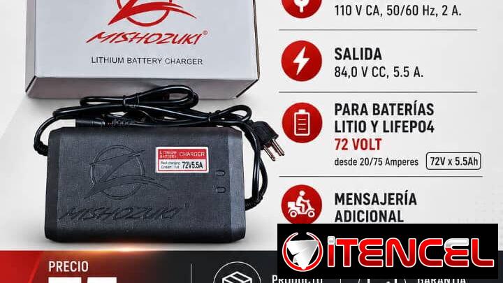 Cargadores Mishosuki 72Volt x 5.5Amp Playa Cubanacán o La Coronela Mensajería Adicional