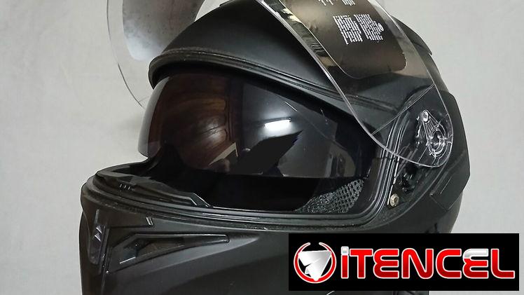 Casco de moto modular negro mate  ILM 100 usd