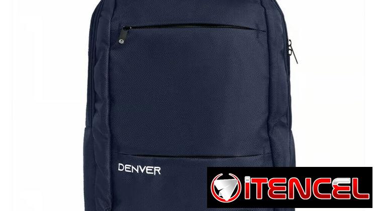 Mochila Unno Tekno Denver Azul Para Laptop 15.6″ Resistente Con Compartimento Acolchado y Bolsillo Frontal