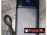 Power Bank Kepswin 50 000mAh carga rápida, pantalla LED, 3 cables USB-C, iOS, USB-A $60 USD Transporte Adicional