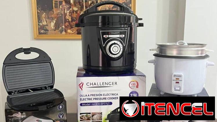 Reina, arrocera, tostadora, cafetera eléctrica