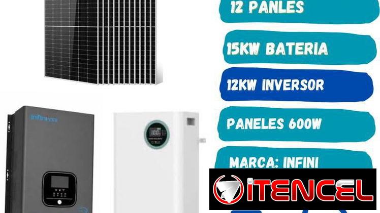 Kit Solar 12 kW Paneles solares: 12 x 600W bifaciales