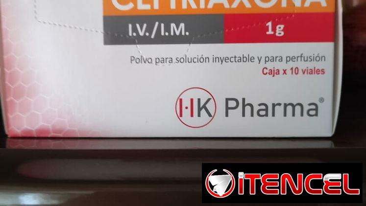 CEFTRIAXONA O ROSEFIN EN BULBOS DE 1G