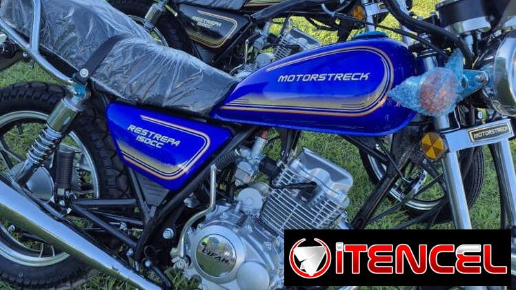 MOTORSTRECK con unidad LIFAN Varillera, 150 cc, CUADRO ORIGINAL (🔴🔵⚫)