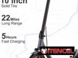 Scooter Eléctrico VOLPAM 500W 22MPH Plegable 23 Millas Llantas 10” Doble Freno