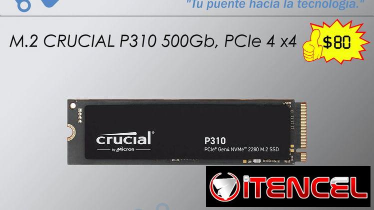 !!💻!! Disco Interno SSD M.2 CRUCIAL P310 de 500Gb NUEVO en caja !!💻!!