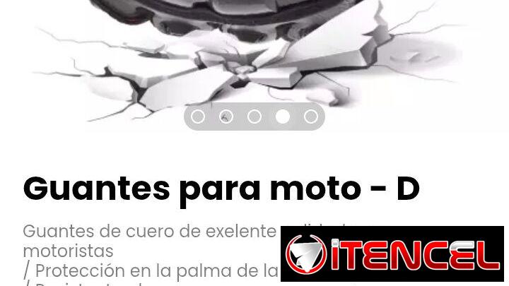 Guantes para moto – D. Cierre de velcro en la muñeca