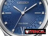 CITIZEN ECODRIVE CORSO (EM0500-57L) DE 32MM PARA MUJER , EN ACERO INOXIDABLE Y ESFERA AZUL , NUEVO A ESTRENAR  58049738
